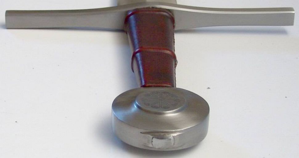 Oakeshott Type XVIII Deutsche Kampf Bastardschwert Scharf circa 1350 mit Gürtel