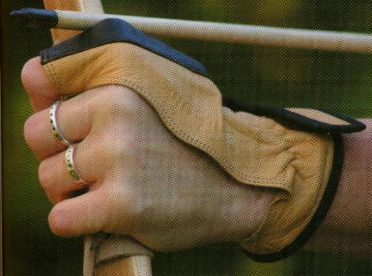 Pfeilauflagen Bogenhandschuh f�r Links
