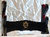 2er Katana St�nder / Wandhalter Schwarz mit Stoffauflage