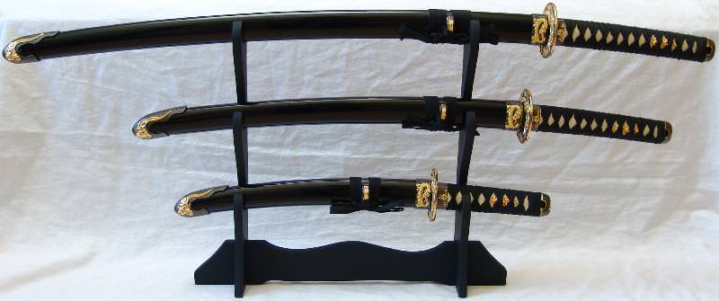 Samurai Drachen Schwerter 3er Set