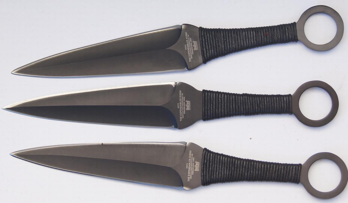 United Cutlery Expendables Giant 12 Inch Kunai Triple Set