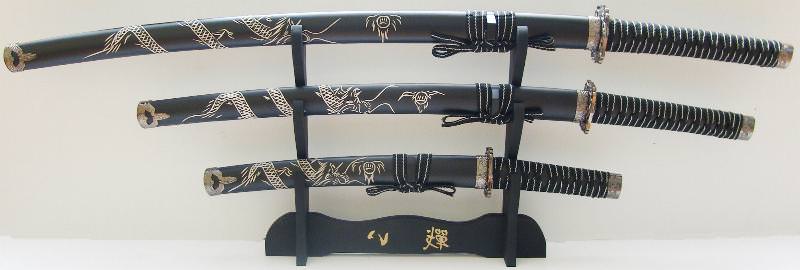 Drachen Samurai Katana Schwerter set