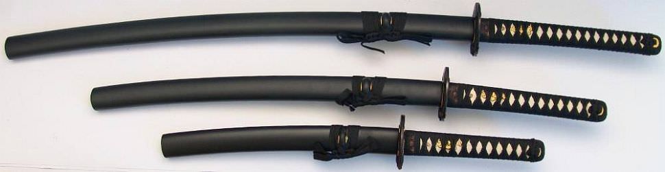 Samurai Schwerter 3er Set
