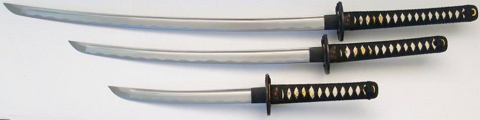 Samurai Schwerter 3er Set
