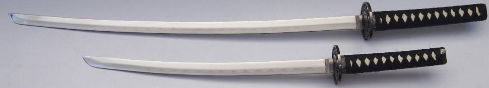 Samurai Katana 2er Set Weißerr Drache