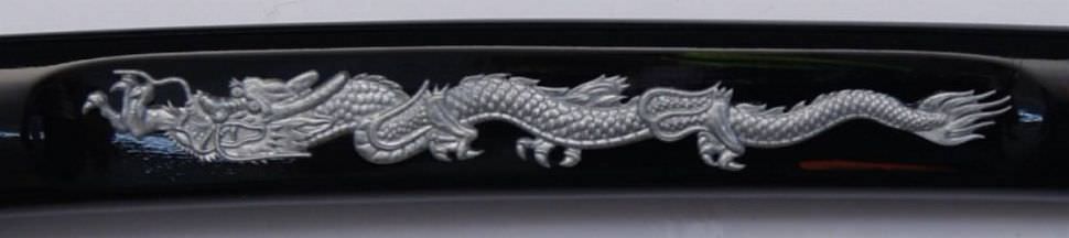 Samurai Katana 2er Set Weißerr Drache