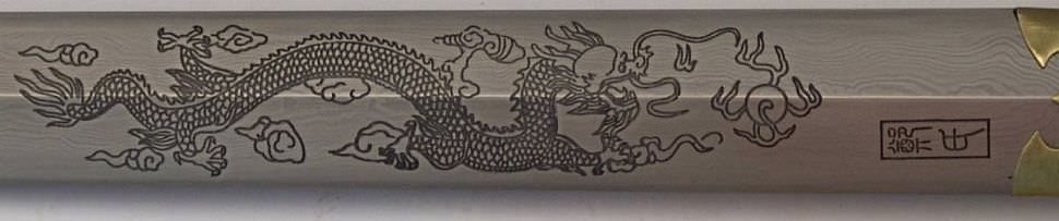Gefaltetes Tai Chi Schwert Drache