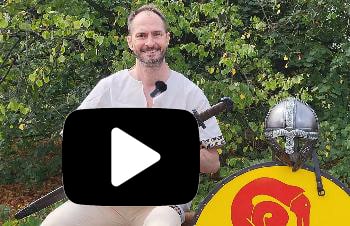 Video zum Ashdown Wikingerschwert echtes um 871 n. Chr + scharf
