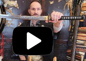 Video Samuraischwert Drachen Katana Makuri gefaltet