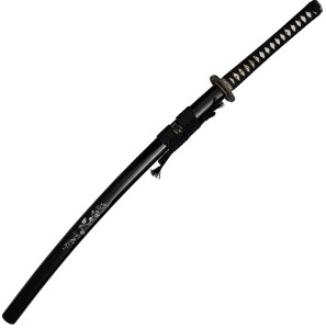 Pflaumenblüten-Gravur Katana mit Perlmutt-Intarsien