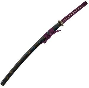 Samuraischwert der 12 Fächer mit speziellem Hamon echt und scharf