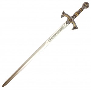 Tempelritter Schwert silber von Marto + scharf