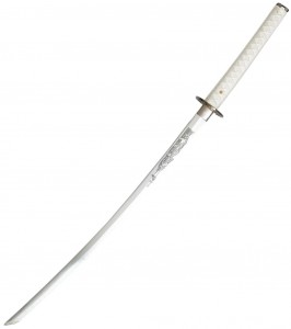 andere seite ohne saya Iron Fist Samurai Katana von Colleen Wing weißes Schwert