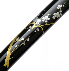 Bild Katana Kirschblüten + Kobuse + gefaltet + echter Hamon
