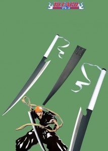 Die Serie Bleach Ichigo Shikai Cutting Moon Zangetsu Anime Schwert