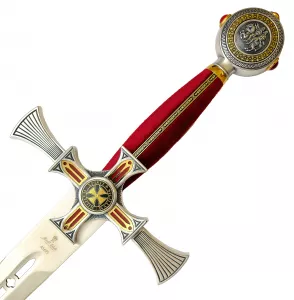 Der Griff Ritterorden Schwert Templer scharf
