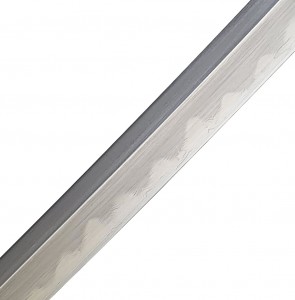 Detail Nakamikado Samuraischwert- Katana + Soshu Kitae + gefaltet
