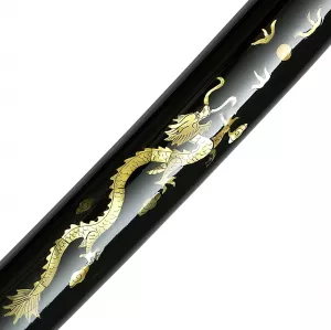 detail Saya Katana + Makuri + gefaltet + echter Hamon
