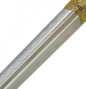 Detail Tai Chi Schwert der Zehn Königreiche mit Hamon