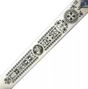 Die Gravur Schwert Templerorden silber von Marto