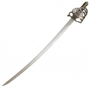 Die Klinge Goldküsten Cutlass +scharf + echt + Schwertscheide