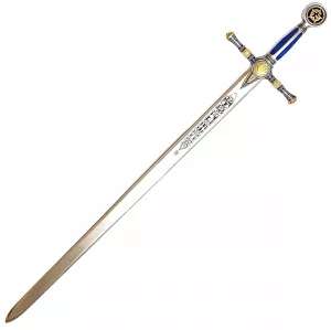 Klinge Freimaurer Schwert von Marto Silber und Blau