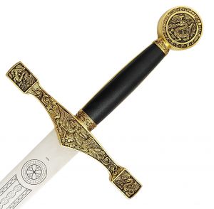 Excalibur Schwert kaufen Goldversion Der Griff