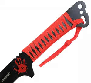 Griff Machete blutrot Anti Zombie