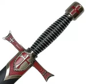 Griff Templerdolch mit Scheide