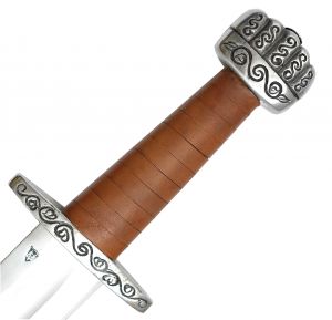 Griff Wikingerschwert auf dem Buch Sword of The Viking Age