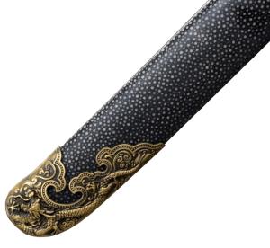 Kappe Dao Säbel des Kublai Khan aus Damaststahl