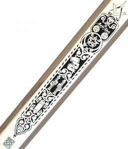 Klinge Freimaurer Schwert Grün und Gold Version