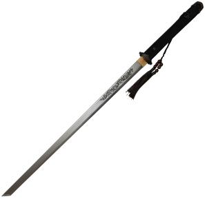 Klinge Hattori Hanzo Ninjaschwert mit Damastklinge und Gravur