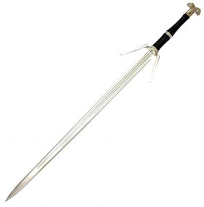 Klinge The Witcher Schwert Silber von Geralt mit Rückenscheide