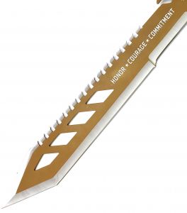 Klinge USMC Machete Desert Ops Sawback