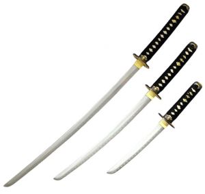 Klinge Samurai Drachen black Schwerter 3er Set