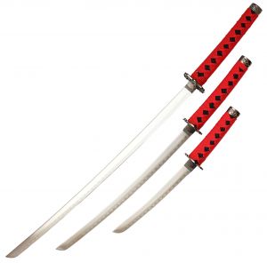 Klingen Samurai Schwert Set Whit and Red