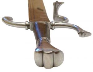 Knauf Falchion Mittelalter mit Scheide italienisch