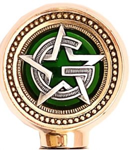 Knauf Freimaurer Schwert Gold und Grün von Marto