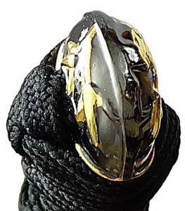 Knauf Katana- Samuraischwert Kirschblüten + Kobuse + gefaltet + echter Hamon