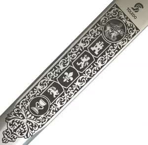 Logo Mittelalterschwert Kaiser Karl V. mit Scheide aus Toledo