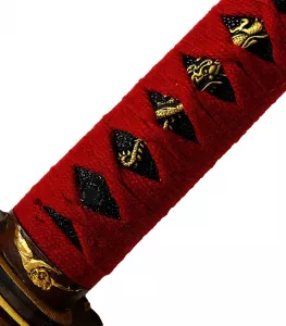 Menuki Kappa Katana+ Gefaltet - Damast
