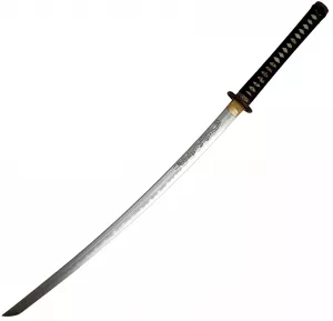 ohne saya Katana + Makuri + gefaltet + echter Hamon