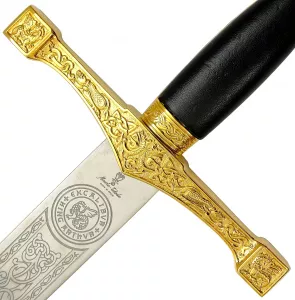 Parierstange König Artus Kurzschwert Cadet Edition von Marto goldfarben