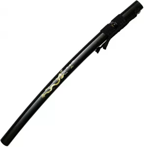Saya Katana + Makuri + gefaltet + echter Hamon