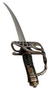 Seitlich Goldküsten Cutlass +scharf + echt + Schwertscheide