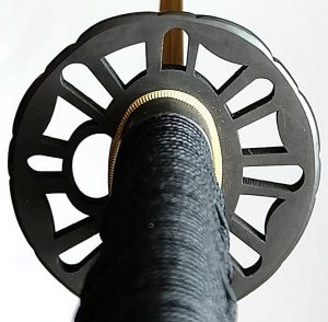 Shinken Katana + Soshu Kitae + Gefaltet + Hamon Suinin Griff und Tsuba