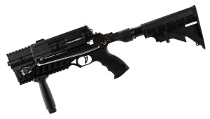 Seitlich Steambow AR-6 Stinger 2 Tactical Pistolenarmbrust mit Pfeilmagazin