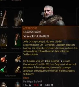 Spiel Schwert The Witcher 3 Blood and Wine AERONDIGHT 