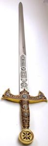 Templer Schwert Bronze und Silber von Marto kaufen seitlich